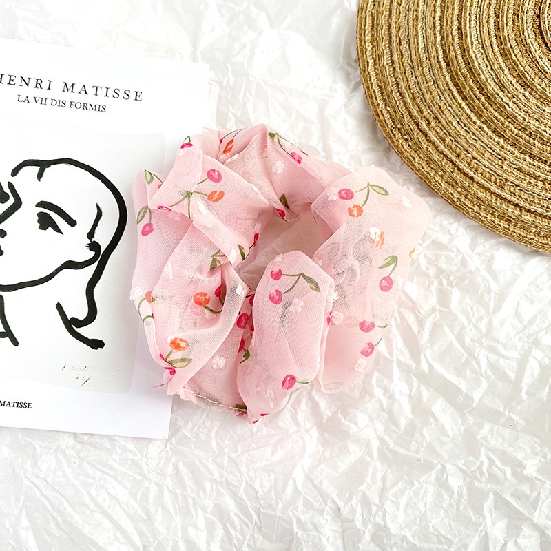 Dây buộc tóc Scrunchies vải dễ thương Jelishop