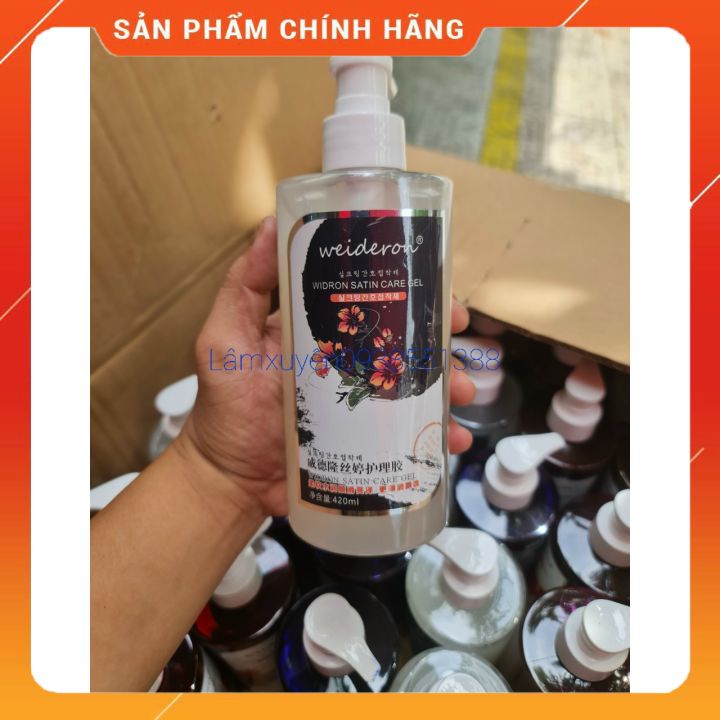 Nhuộm phủ bóng WEIDERON cao cấp 500ml  không sử dụng Oxy trợ nhuộm _ lên màu chuẩn Giúp sáng màu và bóng mượt.