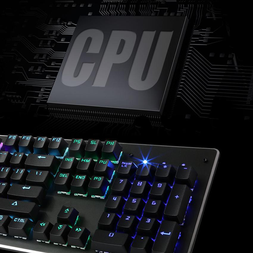 Bàn phím cơ Gaming K101, bàn phím cơ hỗ trợ game thủ có đèn LED cao cấp