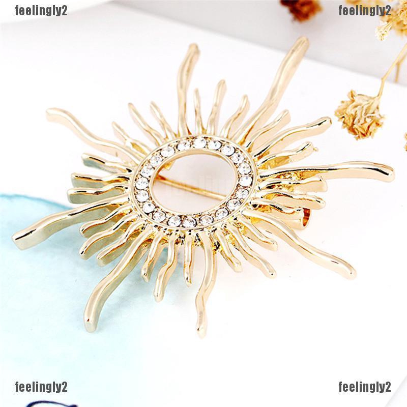 ❤Mặt Trời❤ Ghim Cài Áo Hình Bông Hoa Tráng Men Xinh Xắn Cho Nữ