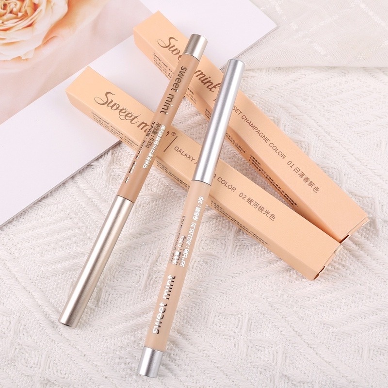 Bút Kẻ Mắt 2 Màu Chống Thấm Nước Và Mồ Hôi Làm Sáng Da Đa Năng