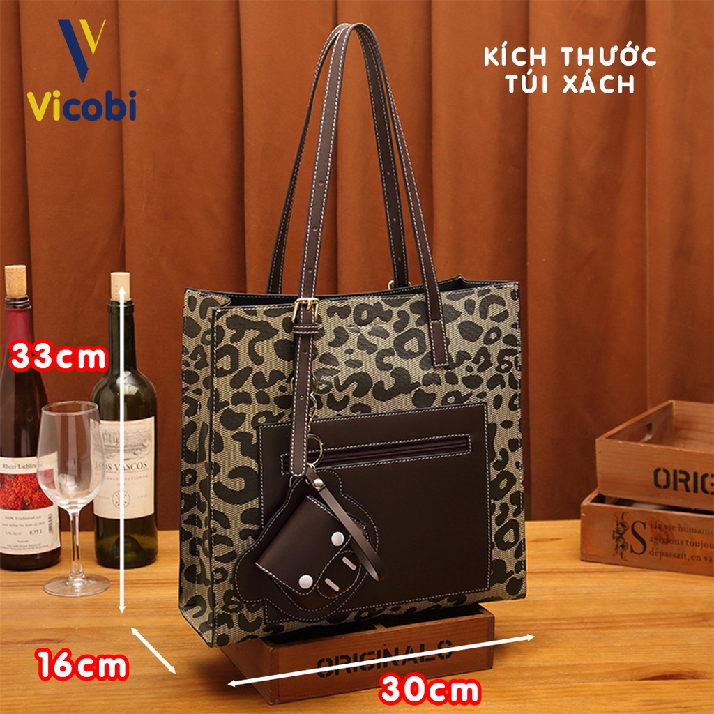 Túi xách công sở Vicobi V8, phù hợp chị em có nhiều đồ dùng cá nhân, để được cả giấy A4