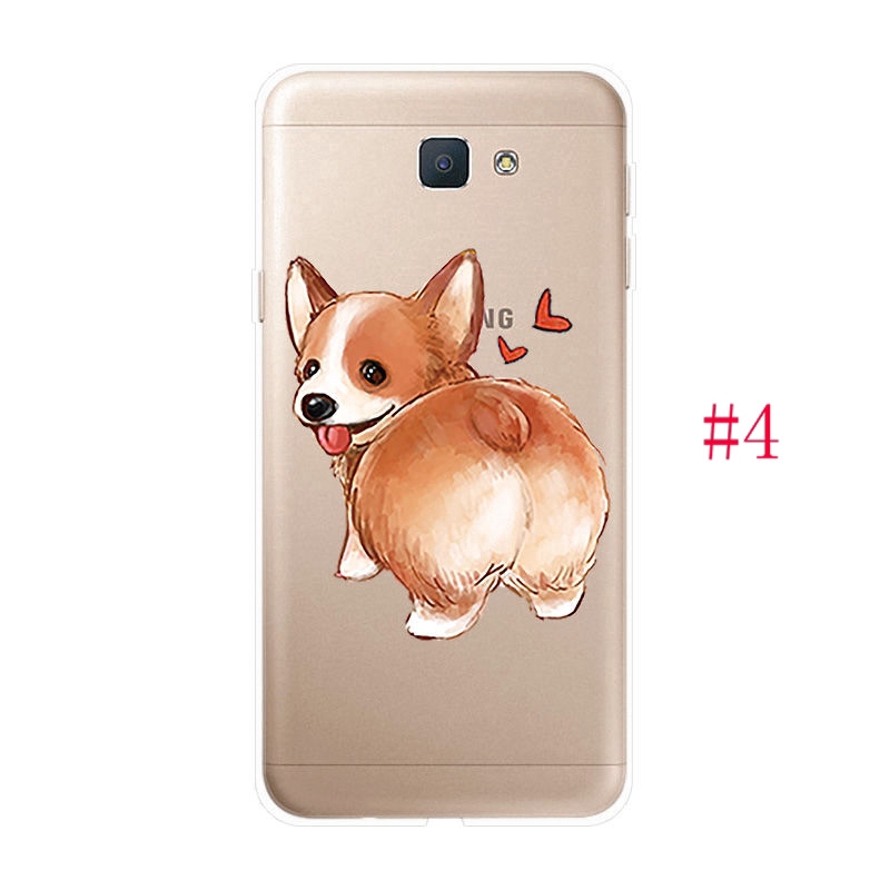 Ốp lưng TPU mềm cho Samsung Galaxy J2 J5 J7 Prime J1 2016 J1 Mini Mèo và chó dễ thương Hoa văn