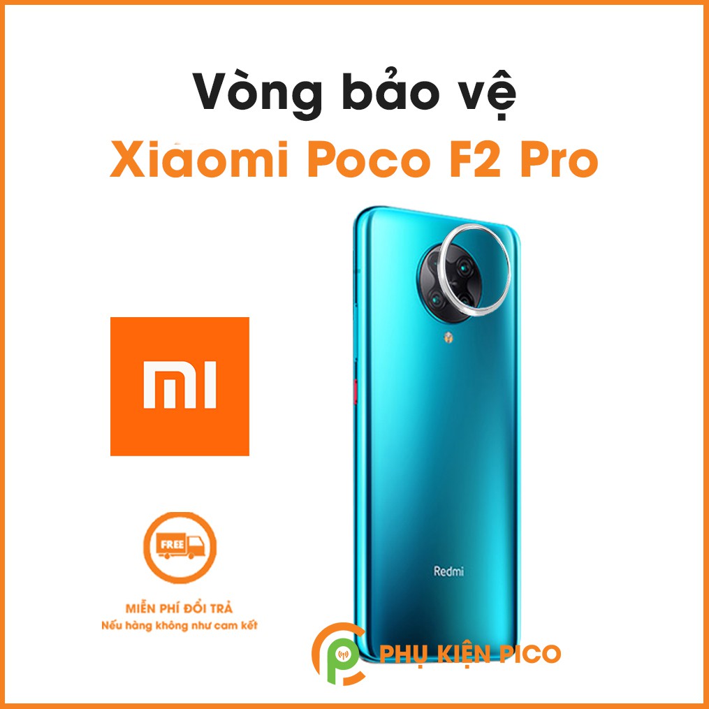 Vòng bảo vệ camera Xiaomi Poco F2 Pro kim loại ốp viền camera chống xước