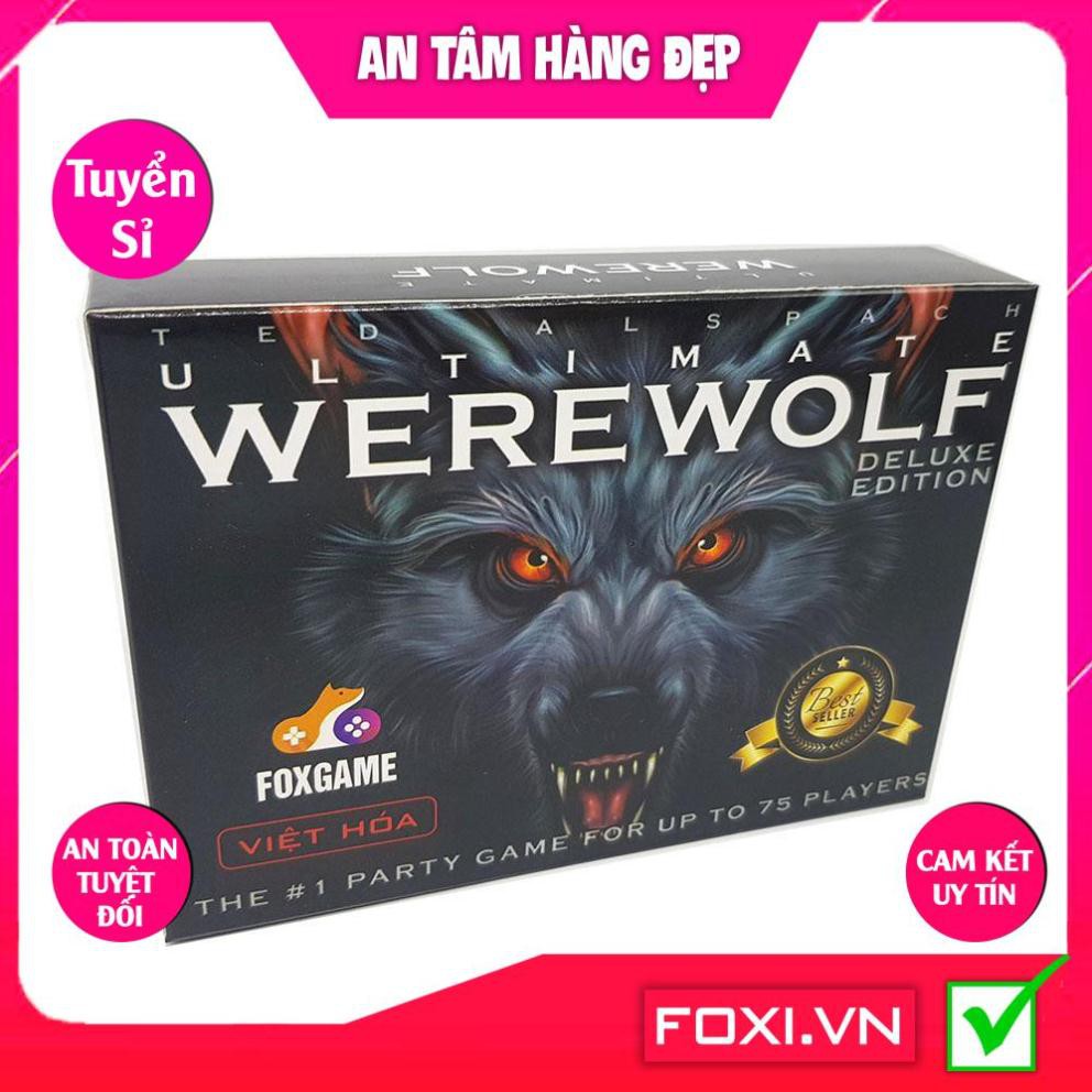 Boardgame Ma Sói Ultimate Deluxe 78 lá bản mềm-Werewolf Character-Việt Hóa-Siêu hay-ngầu lòi