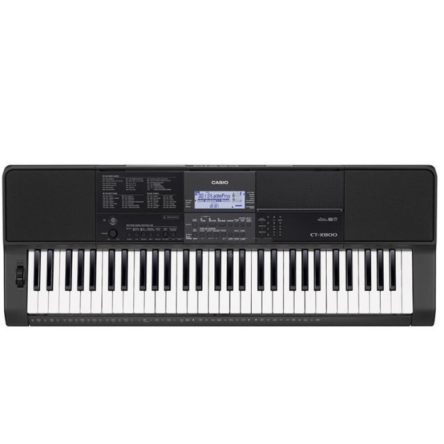 ĐÀN ORGAN 61 PHÍM CÓ USB CHÍNH HÃNG CASIO CT-X800 BẢO HÀNH 2 NĂM TẠI TRUNG TÂM NHẠC CỤ. BỘ GỒM: ĐÀN, GIÁ ĐỂ BÀI, ADAPTOR