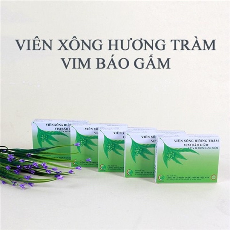 Viên xông hương tràm Vim Báo Gấm - Hộp 2 vỉ, 40 viên