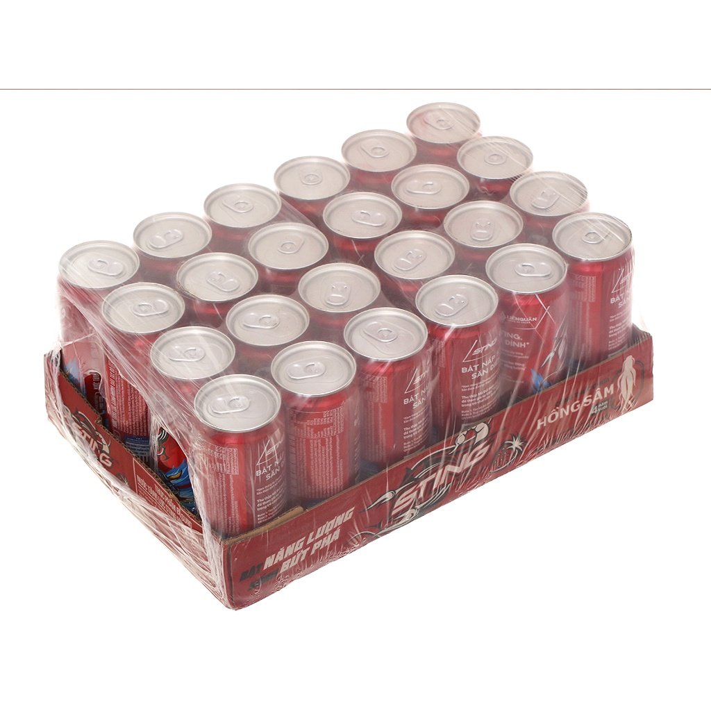 Nước Uống Tăng Lực Sting Hương Dâu - Gold Rush Energy Drink Chai Nhựa 330ml - Đại lý 273