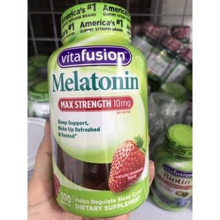 Kẹo dẻo hổ trợ ngủ ngon VitaFusion Melatonin 10mg 100 viên (11/2021)