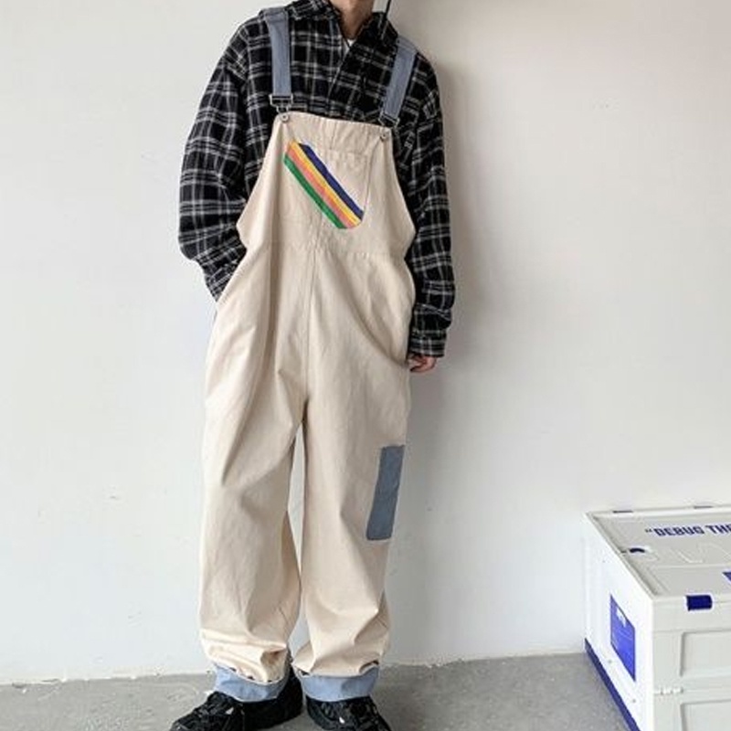 Quần Yếm Size M-2XL Phong Cách Nhật Bản Cho Nam