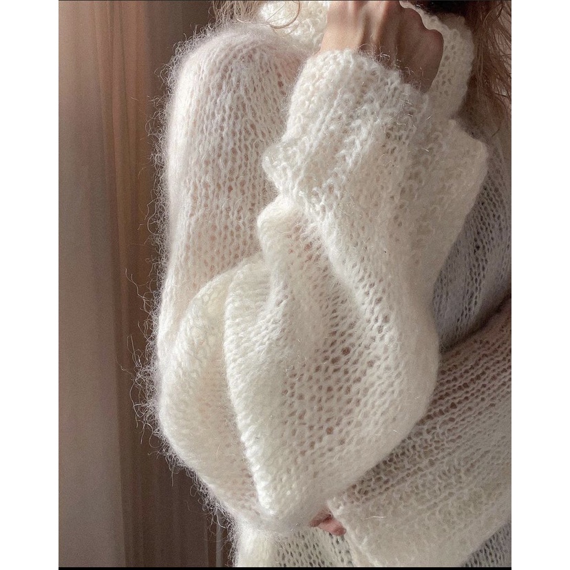 Len Super Kid Mohair nhập khẩu từ Gazzal đan móc áo, váy