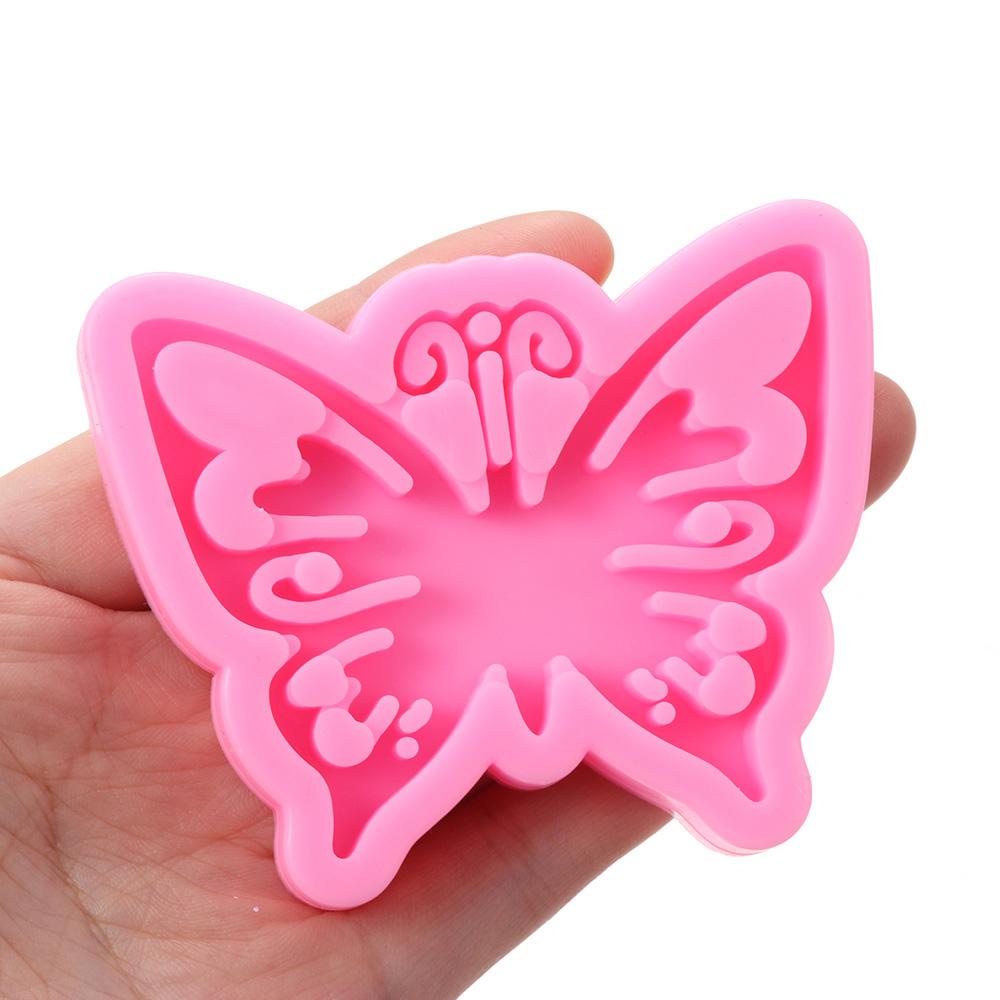 Khuôn Silicone Làm Móc Khóa Hình Bươm Bướm DIY