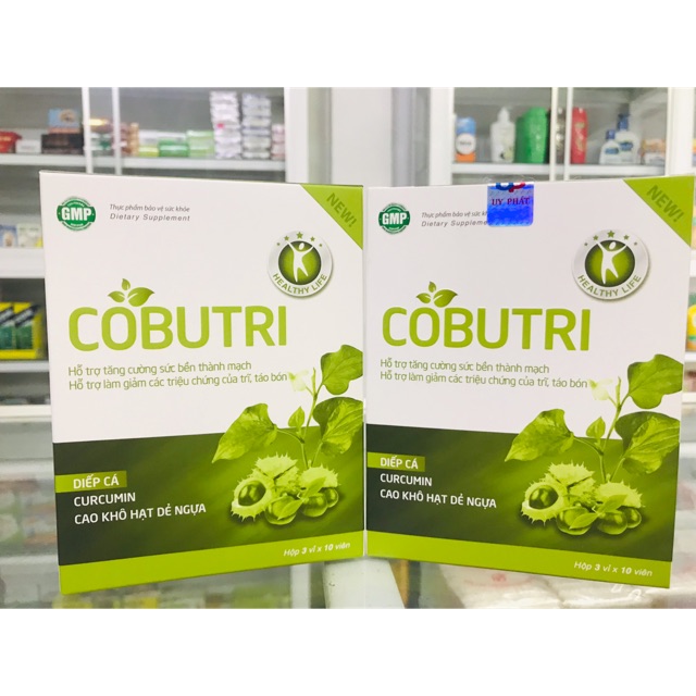 ✅ Hỗ trợ trĩ táo bón Cobutri hộp 30 viên