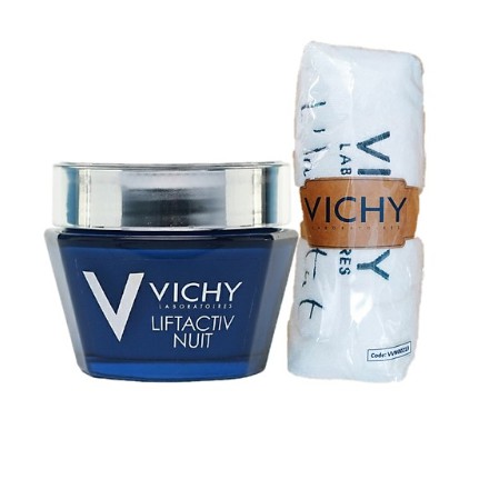 Kem Dưỡng Giúp Chống Nhăn Ban Đêm - Liftactiv Ds Night Cream Vichy 50ml - Tặng Khăn Tắm Vichy (100cmx40cm)