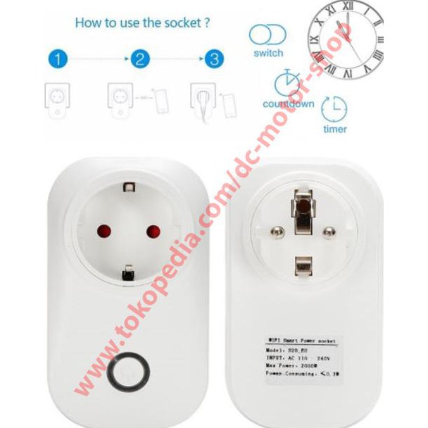 Ổ Cắm Wifi Thông Minh Sonoff S20 Eu S26