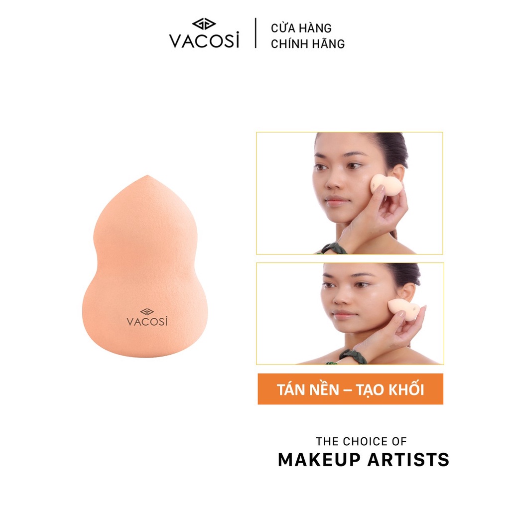 Bông Phấn Ướt Trang Điểm Nền và Tạo Khối Chuyên Dụng Cho MakeUp Artist Vacosi