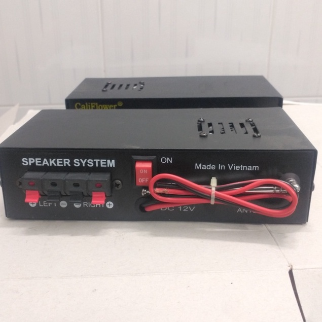 Ampli mini CaliFlower DC 12V, USB, có bluetooth