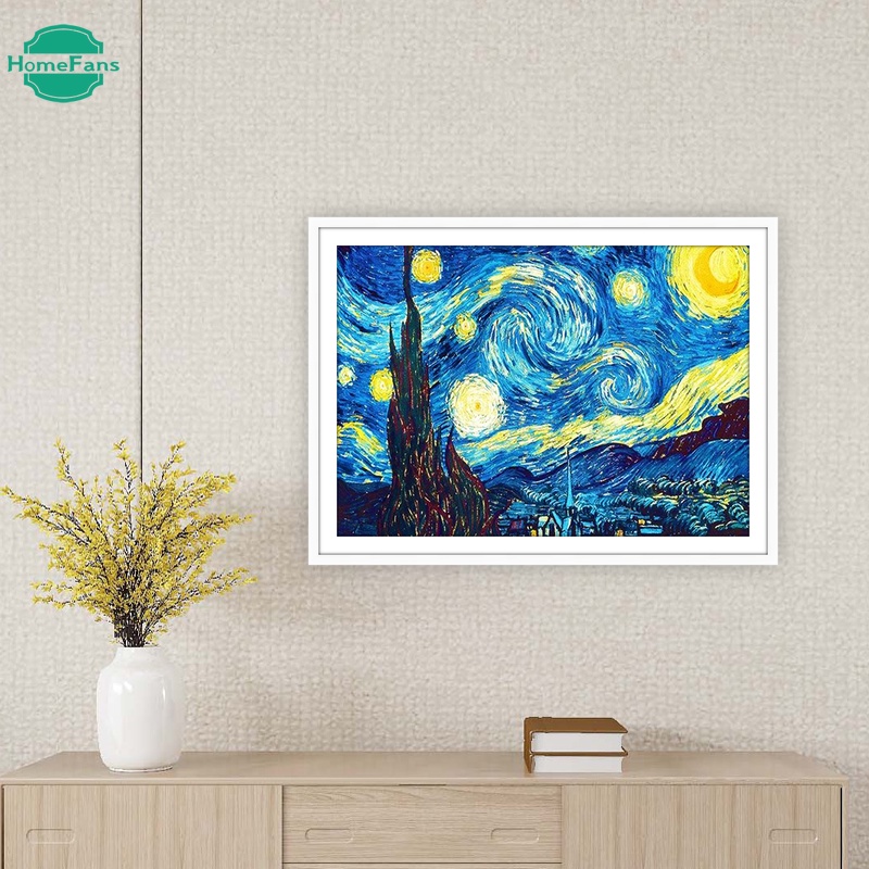 Bộ tranh đính đá 5D họa tiết độc đáo kích thước 30x40cm DIY