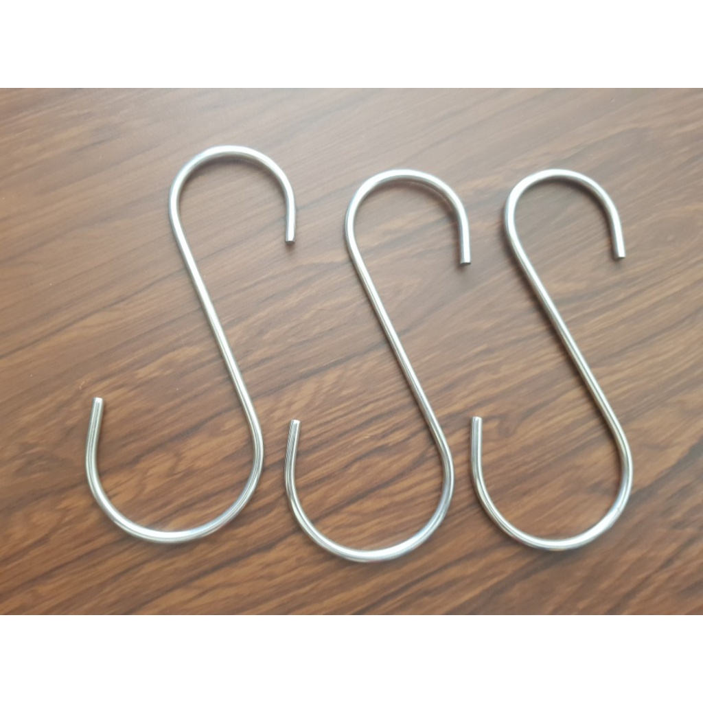 COMBO 10 MÓC TREO CHỮ S INOX 10 CM