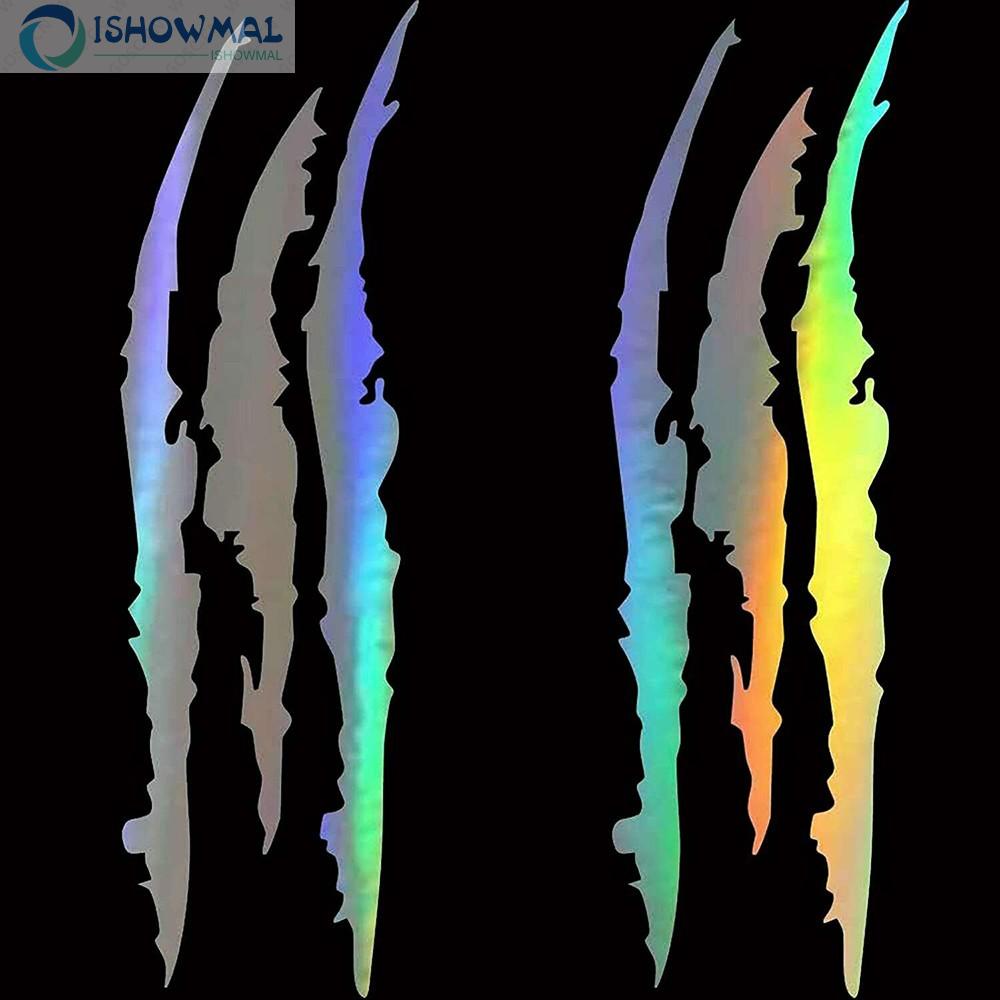 Đề Can Vinyl Dán Đèn Pha Xe Hơi Hình Móng Vuốt Quái Vật Phản Quang