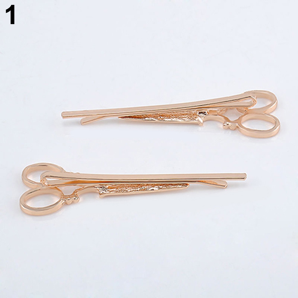 2 kẹp tóc hình cây kéo thời trang nữ tính