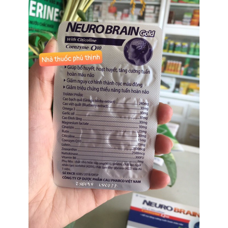 ✅  Neuro brain gold,hoạt huyết dưỡng não,date mới