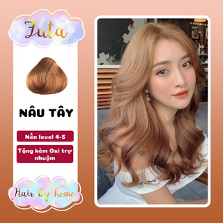Thuốc nhuộm tóc NÂU TÂY không cần thuốc tẩy tóc Futa, Futahairbyhome
