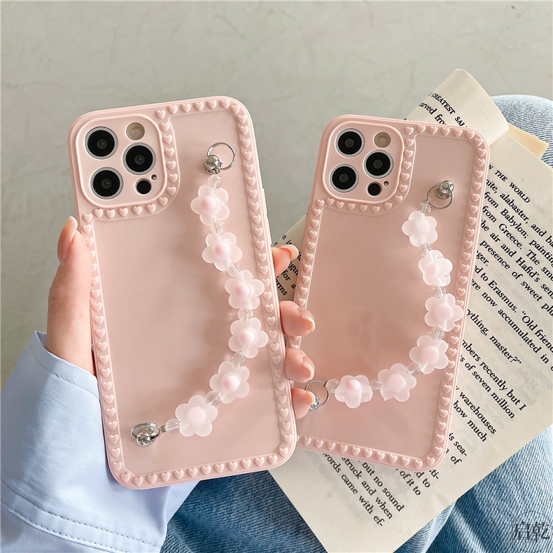 Ốp lưng iphone DÂY ĐEO ĐÍNH HOA ip7,8,plus/X,XS/XSMAX/11/11/12,pro,max/13.pro.max LOẠI ĐẸP