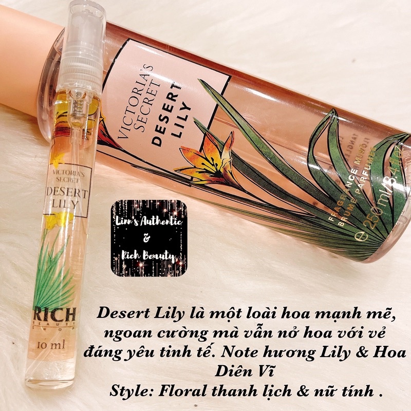 DESERT LILY - Xịt Thơm Body Mist Toàn Thân Victoria’s Secret