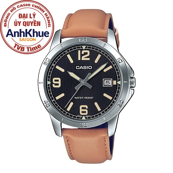 Đồng hồ nam dây da Casio Standard chính hãng Anh Khuê MTP-V004L-1B2UDF (41mm)