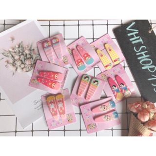 Set 2 chiếc kẹp tóc búp bê Elsa cho bé cực xinh