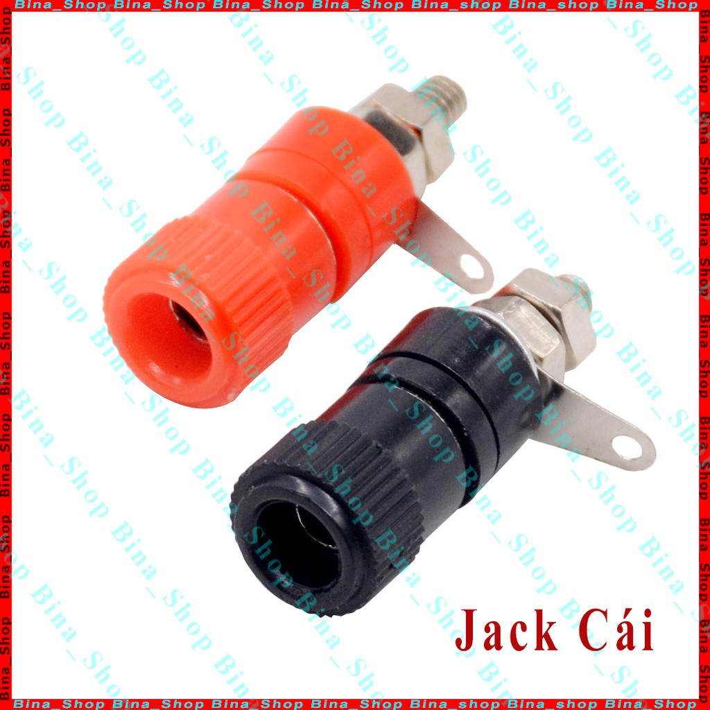 Jack bắp chuối 4mm chuôi cắm đực cái tự chọn