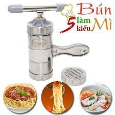 Khuôn làm bún, mì tươi,Dụng Cụ Làm Bún - Mì Tươi - Bánh Lọt 5 Đầu Chuyên Nghiệp Gia Đình