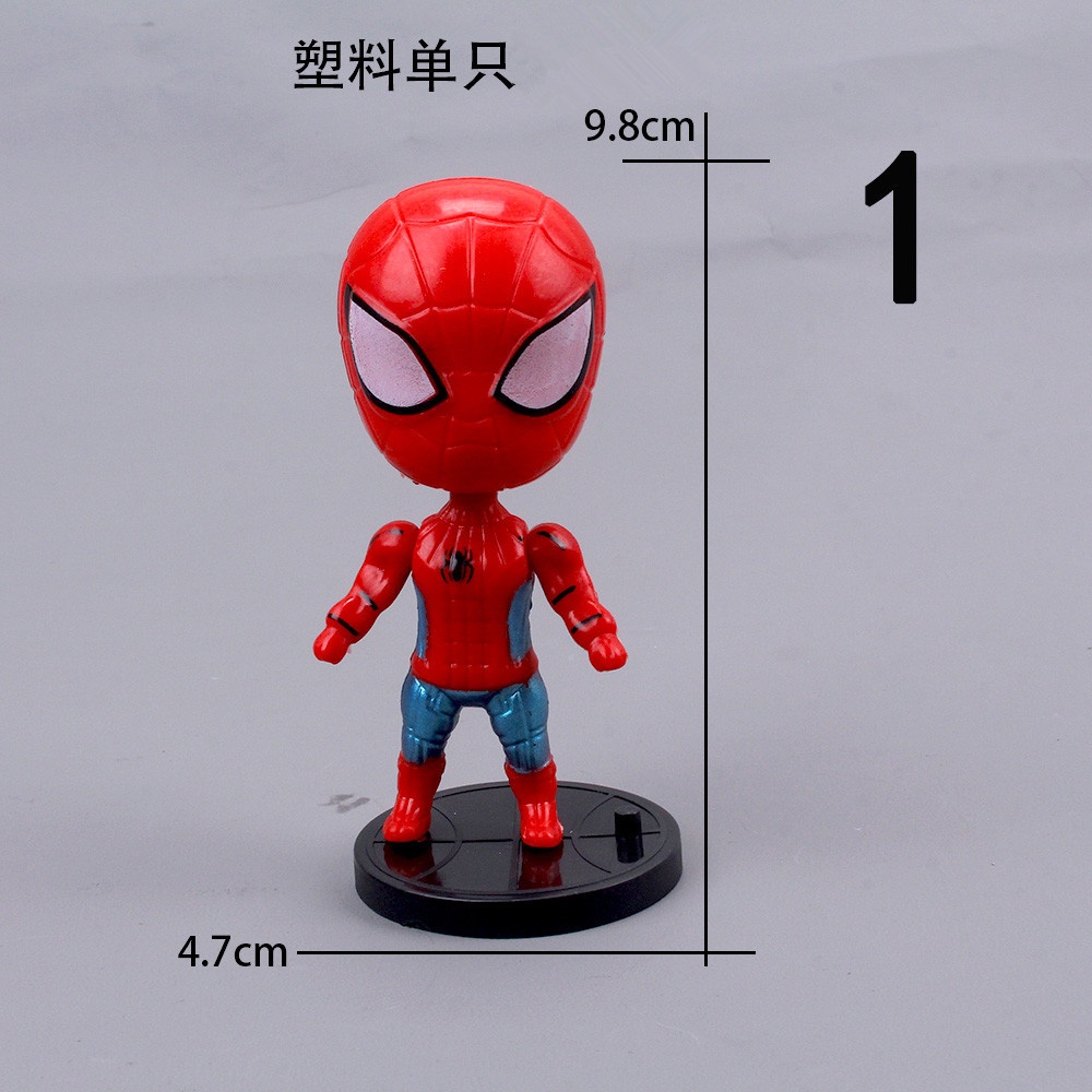 Set 6 Mô Hình chibi Nhân Vật Avenger , DC Siêu Anh Hùng Chibi