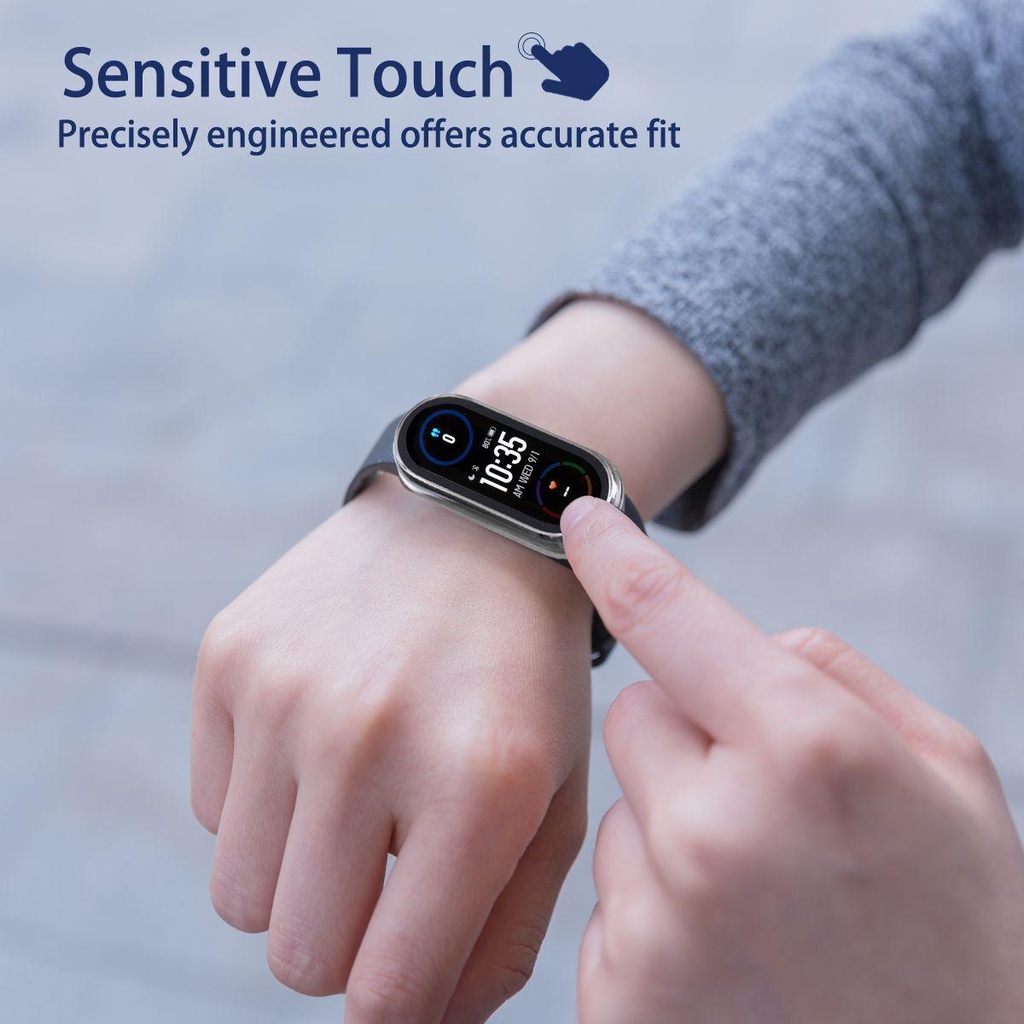 Ốp Bảo Vệ Chống In Dấu Vân Tay Cho Đồng Hồ Thông Minh Xiaomi Mi Band 7 6 5 4 3