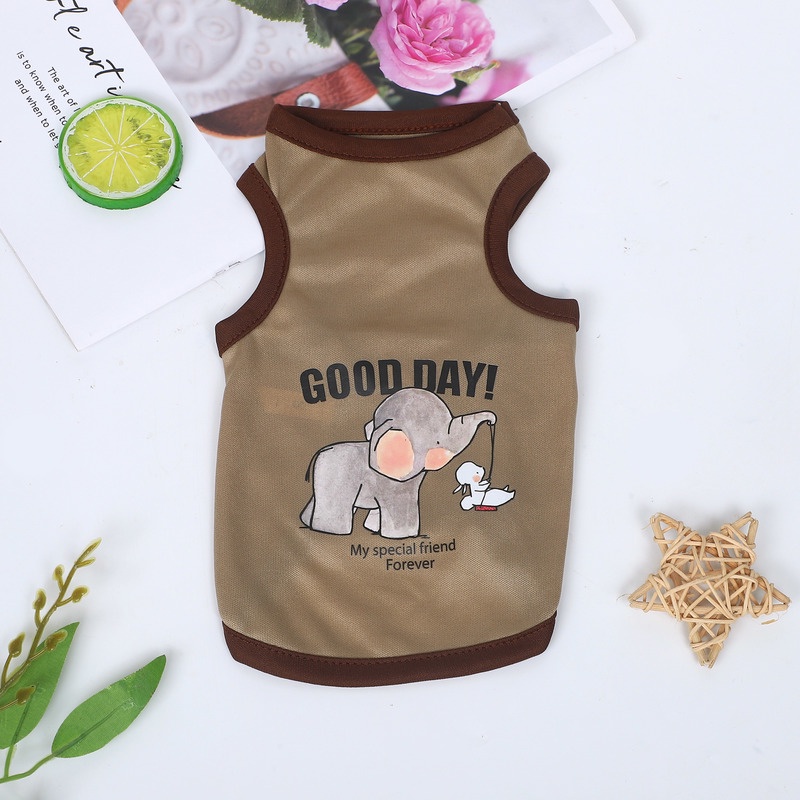 Áo Thun MùA Hè, HọA TiếT HoạT HìNh Cho Thú Cưng