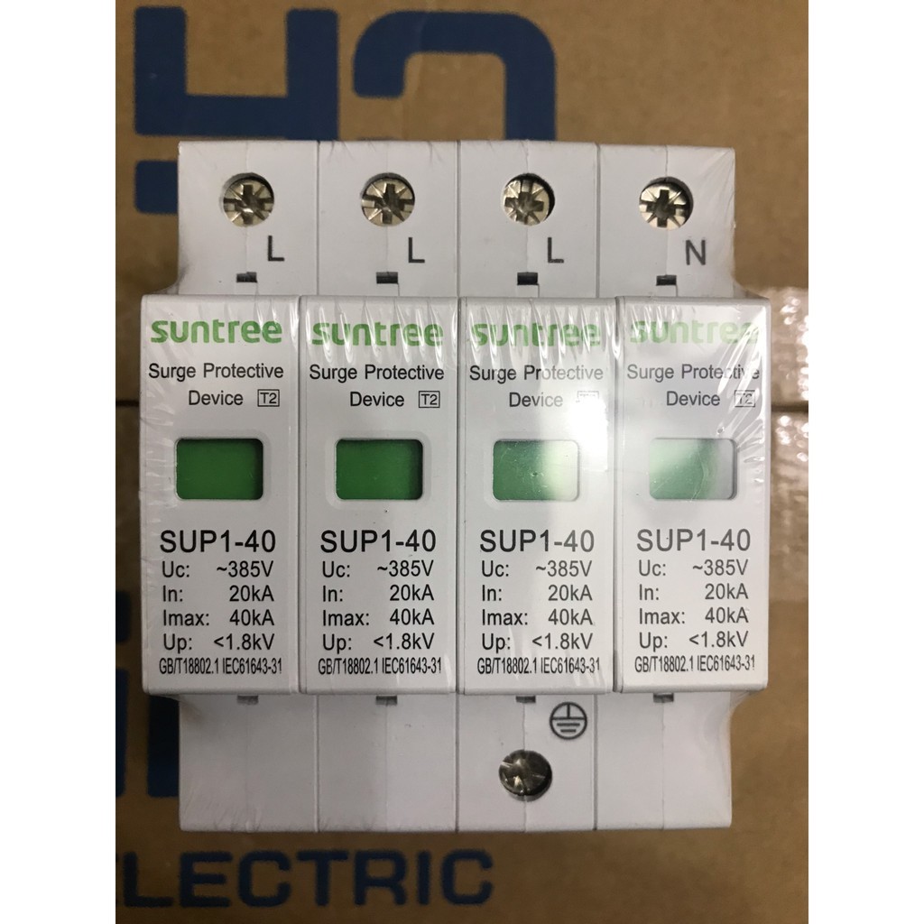 [SUNTREE] Chống sét AC SUP1 4P 385VAC hàng chất lượng cao dùng trong SOLAR