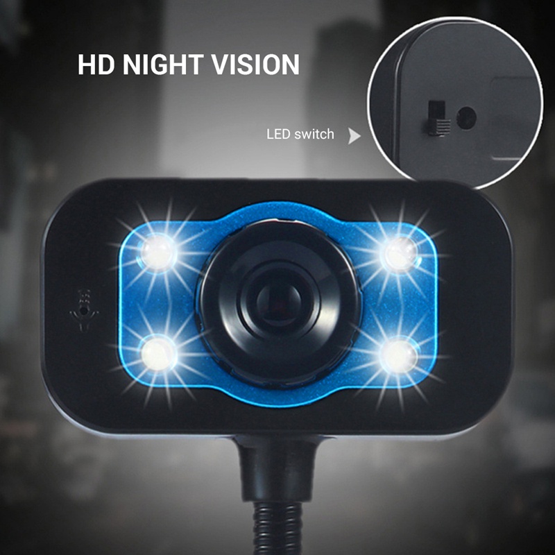 Webcam USB 4 bóng đèn LED độ phân giải cao kèm mic cho Skype Youtube | BigBuy360 - bigbuy360.vn
