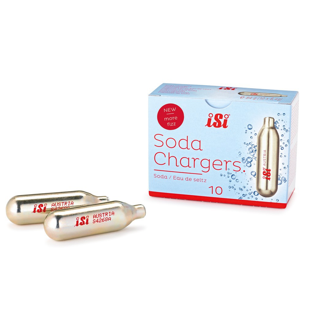 Gas Soda - Soda Charger ISI - Hộp 10 Viên