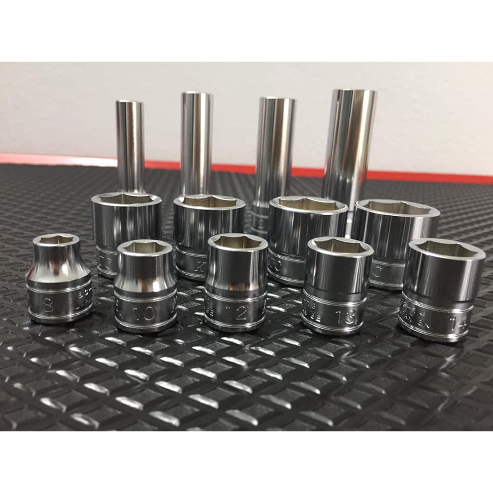 Đầu khẩu 3/8 KTC Nhật B3-08 đến B3-24 - Đầu tuýp ngắn vặn tay 8-24mm