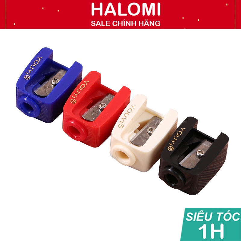 Dụng cụ gọt chì kẻ mắt, chì kẻ mày bằng nhựa nhiều màu siêu xinh HALOMI