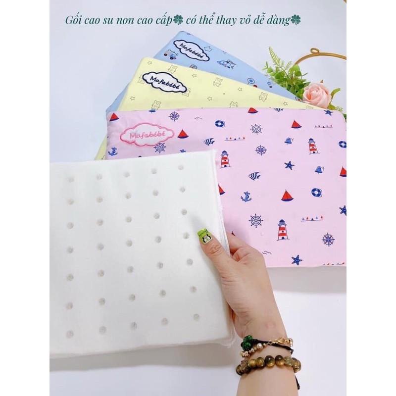gối cao su non cho bé, Gối cao su non MAFABEBE có lỗ thông hơi MAMI.TITI