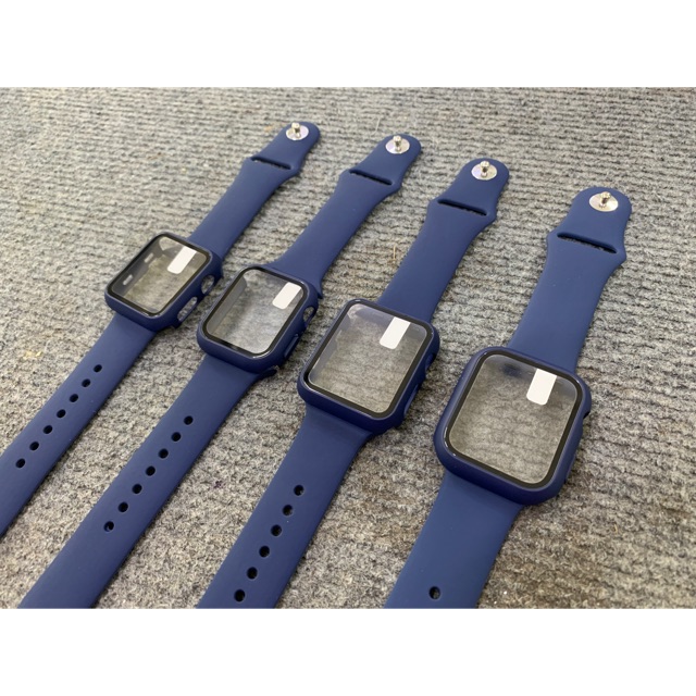 COMBO phụ kiện Applewatch màu XANH NAVY cực hot của series 6