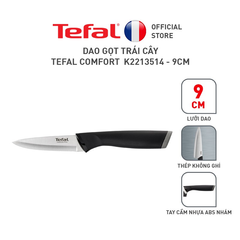 Dao gọt trái cây Tefal Comfort K2213514 9cm