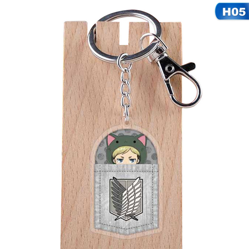 flowersqueen Móc Khóa Hình Anime Attack On Titan Dễ Thương