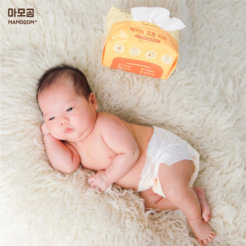 Khăn vải khô đa năng organic cotton mêm mại cho bé MAMOGOM
