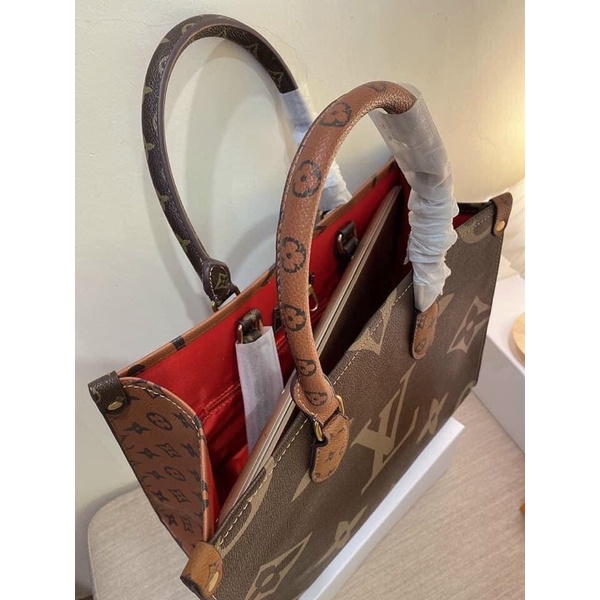 Túi xách công sở L Vi đựng vừa laptop 2 size 34 &41 lót vải đỏ