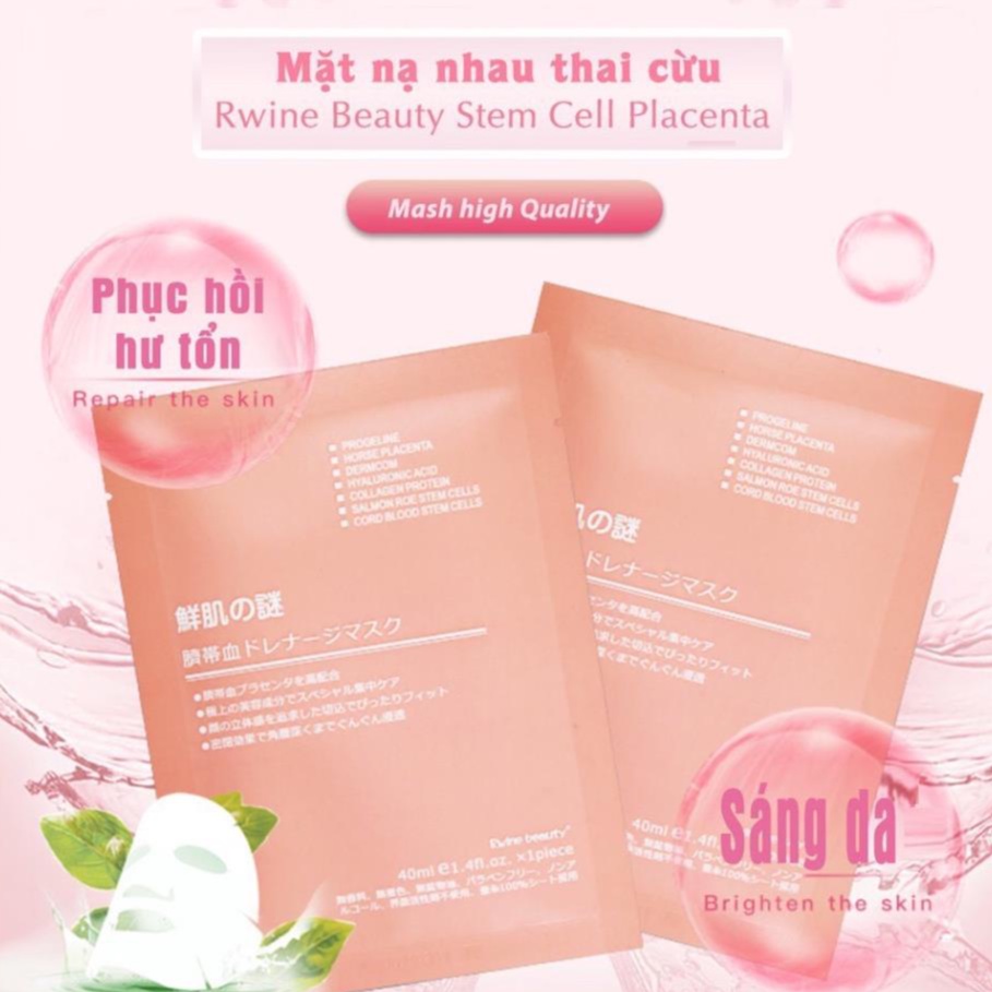 Mặt Nạ Nhau Thai Cừu Nhật Bản - Cấp Ẩm, Dưỡng trắng, Chống Lão Hóa Da Hiệu Quả