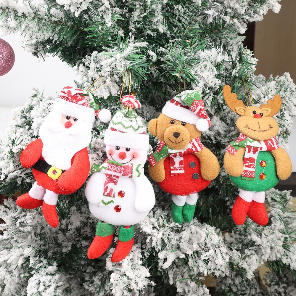 Búp bê treo cây thông trang trí Giáng Sinh tùy chọn kiểu dáng