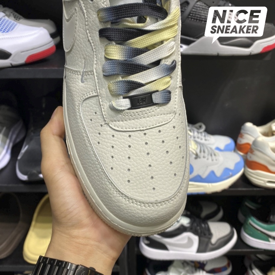 Giày Nike Air Force 1 Low Brooklyn Sail Black - Phiên bản high quality | Nice Sneaker .